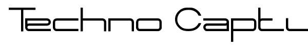 Techno Capture font preview